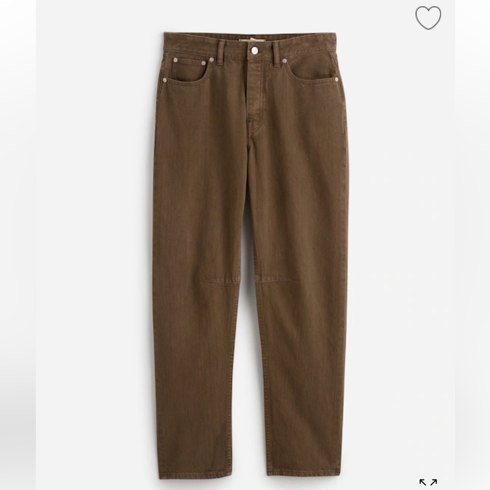 Madewell Darted Barrel Leg Jeans in driftwood brown - Picture 3 of 7